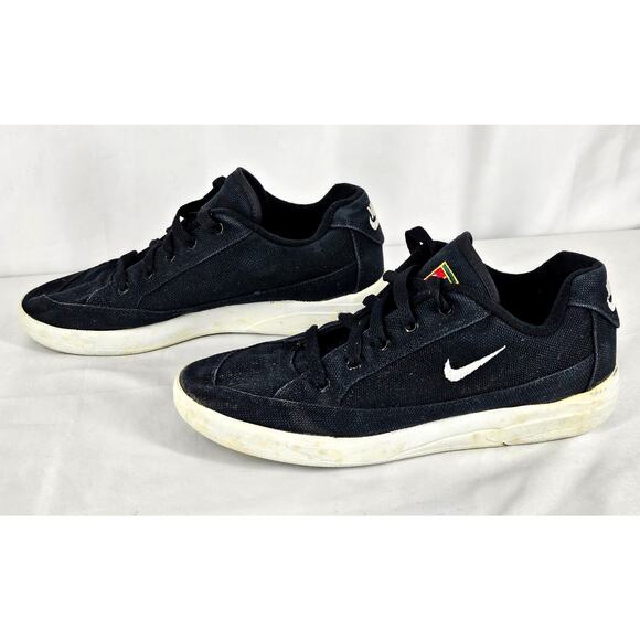 NIKE BOY'S VINTAGE GTS 1994 BLACK CANVAS SKATE SHOES – SIZE 5Y – CHALLENGE COURT - Picture 2 of 11